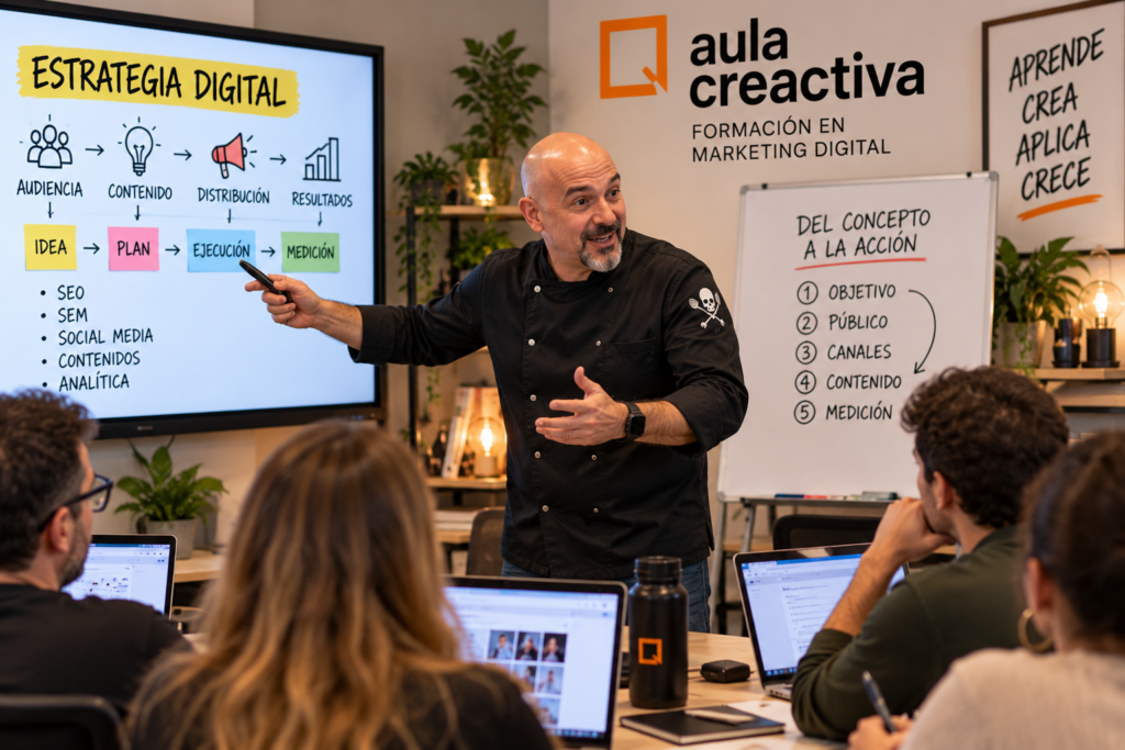 Así imagina la IA a Jota Cabal dando clase